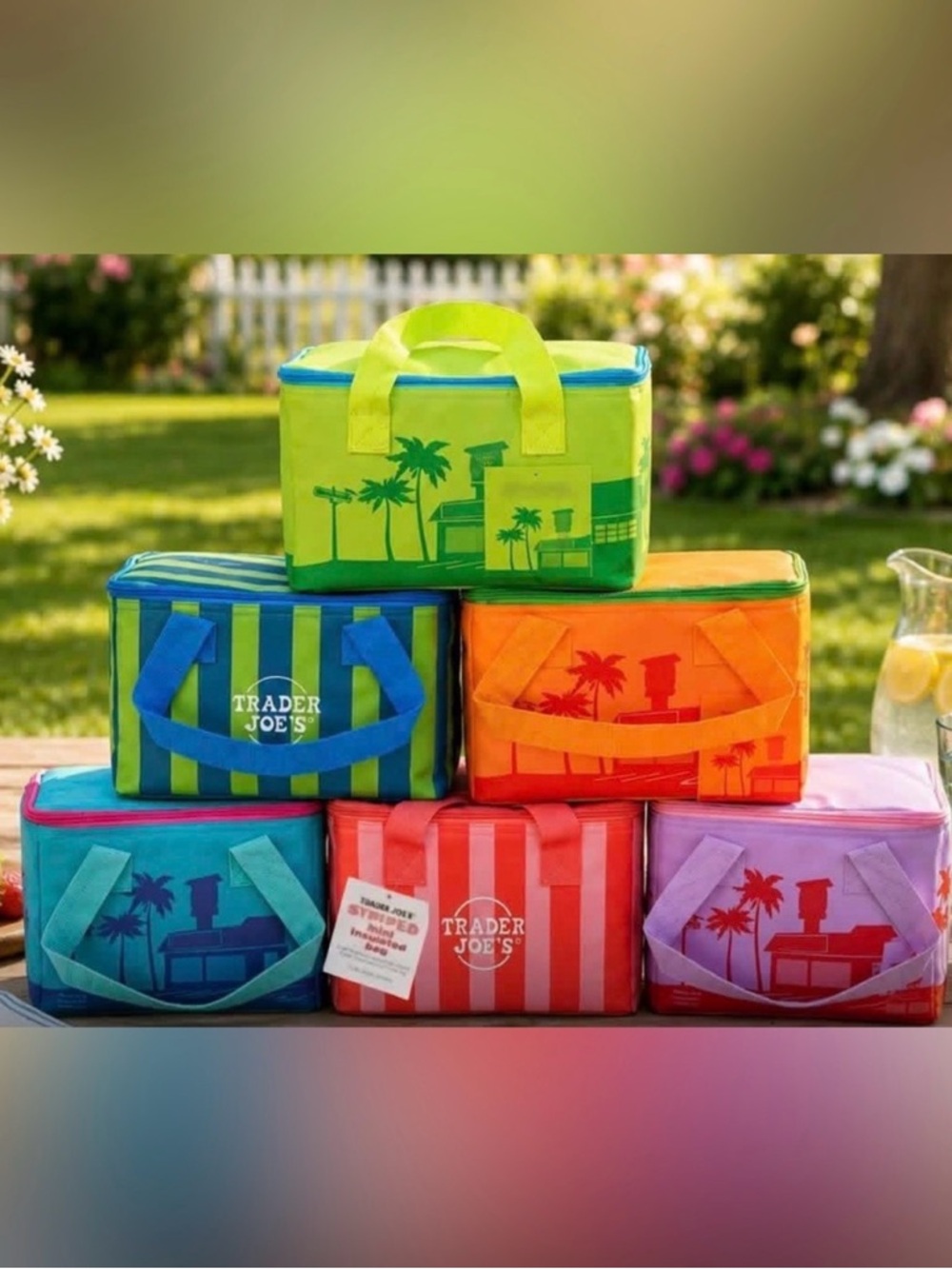 Bundle of 6 Trader Joe’s NEW Mini Insulated Bags Spring 2026 6 Pieces